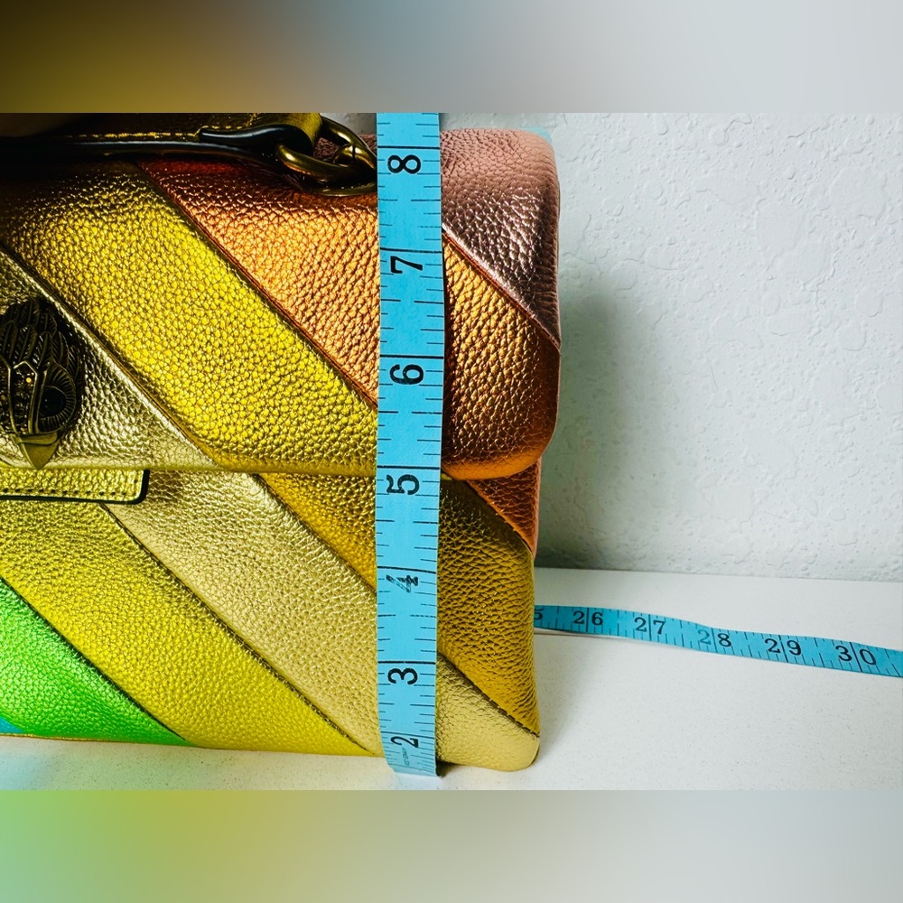 KURT GEIGER KENSINGTON MEDIUM BAG MULTICOLOR STRIPES - Picture 14 of 16